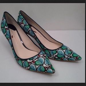 J.Crew Sophia Webster Printed Twill Pumps, 9H